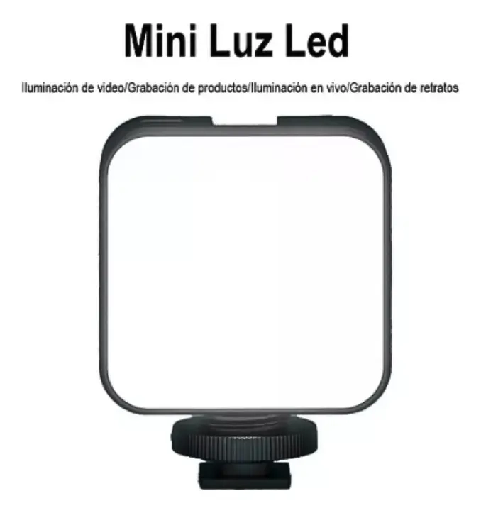 KIT SOPORTE CELULAR CAMARA FOTOS VIDEO MICROFONO LUZ LED - 3
