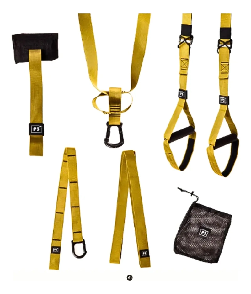 SET BANDAS 3PRO DE SUSPENSION FULL BODY TRX COLOR NEGRO - 3