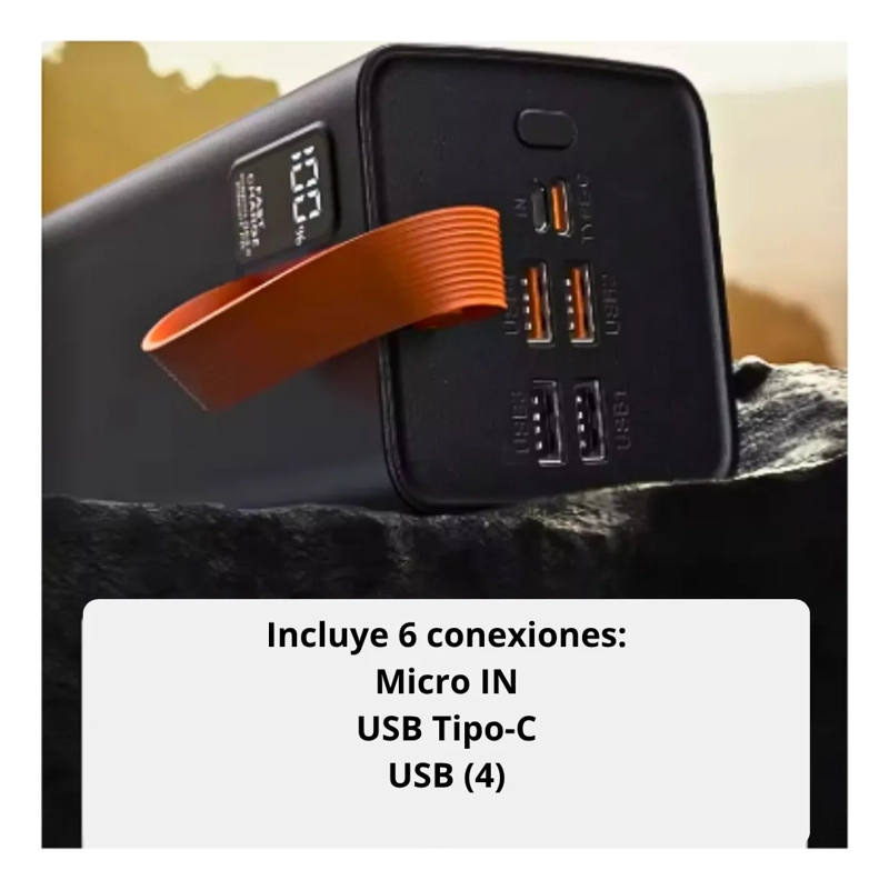 CARGADOR CARGA RAPIDA PORTATIL POWERBANK 22.5W 40000MAH - 4
