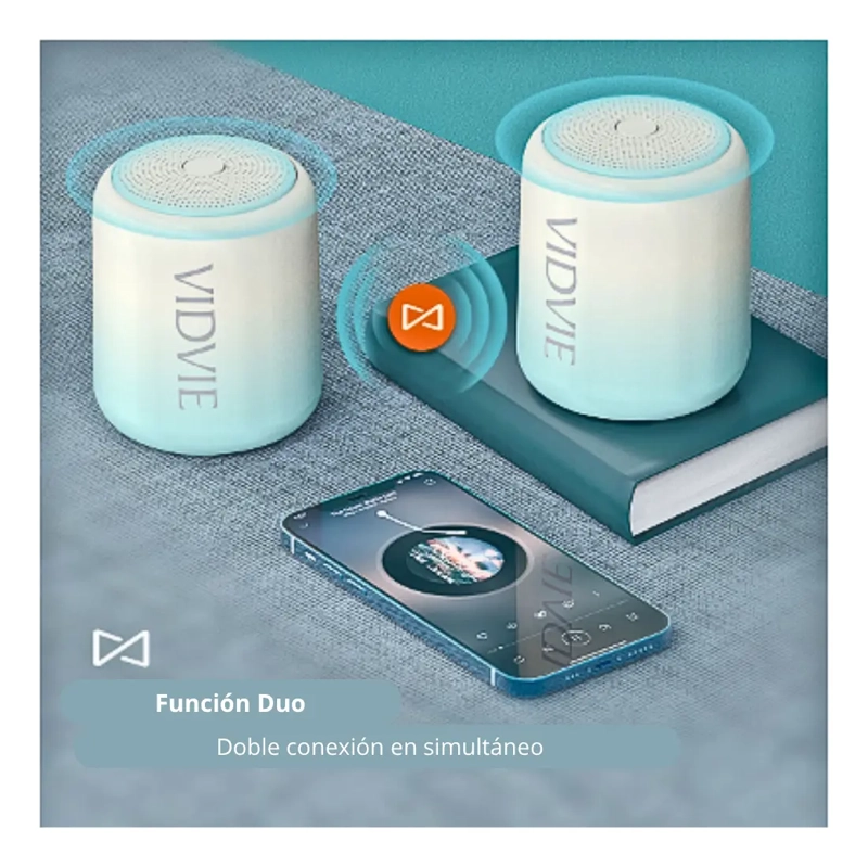 PARLANTE BLUETOOTH 5.0 WATERPROOF VIDVIE PORTATIL SPEAKER - 6