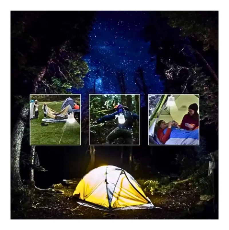 AMPOLLETA LED RECARGABLE SOLAR Y CABLE EMERGENCIA O CAMPING - 6