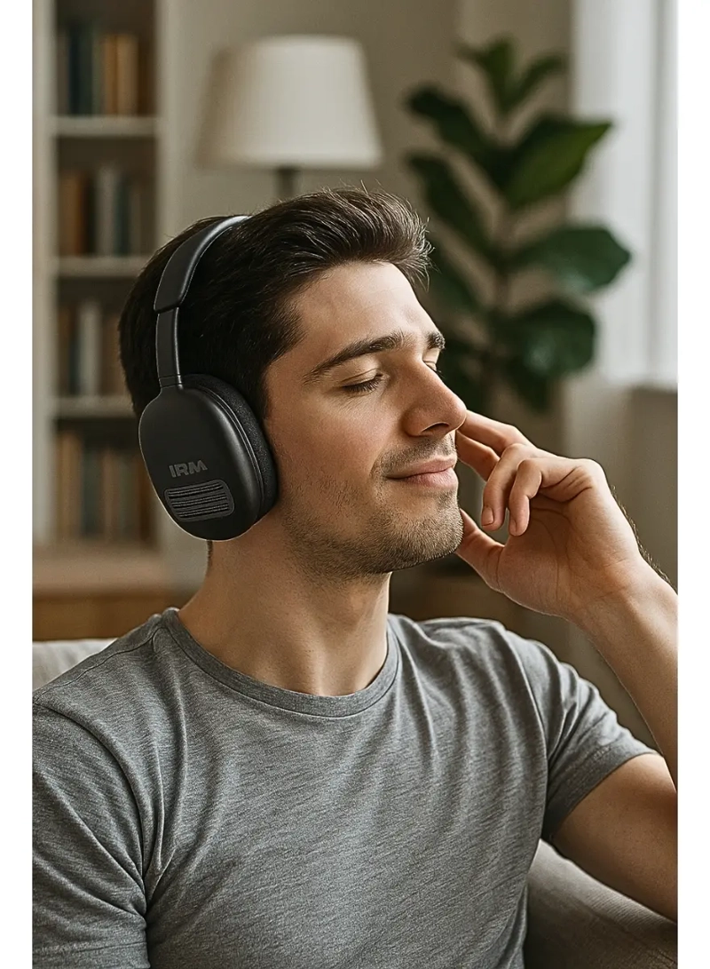 AUDIFONOS AURICULARES INALAMBRICOS GAMER LUZ RGB COLOR NEGRO - 4