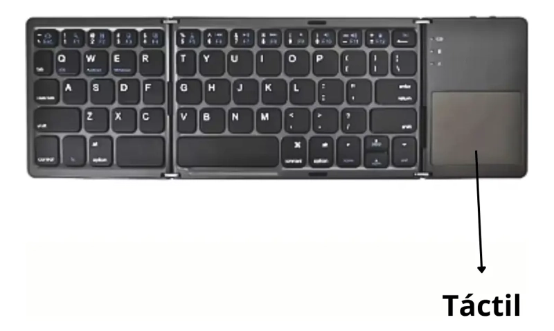 TECLADO INALAMBRICO BLUETOOTH PLEGABLE IOS ANDROID WINDOWS - 3