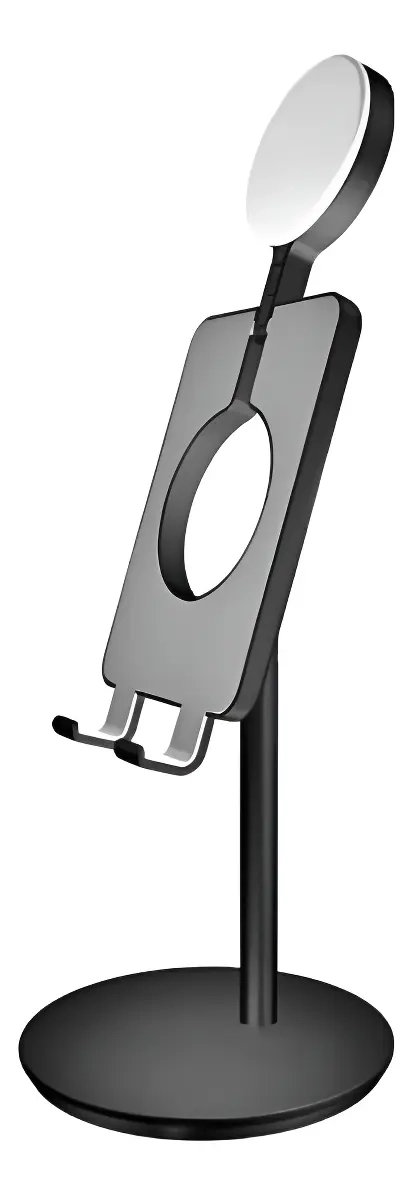 SOPORTE BASE DE ESCRITORIO PARA CELULAR CON LUZ LED - 1