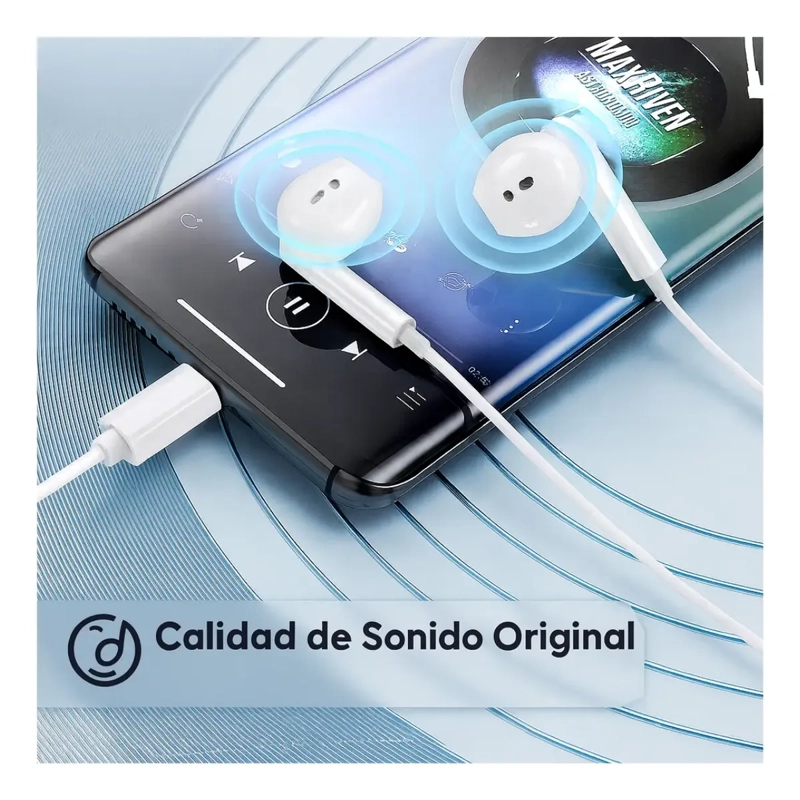 AUDIFONOS CON CABLE TIPO C COMPATIBLE IPHONE Y ANDROID - 2