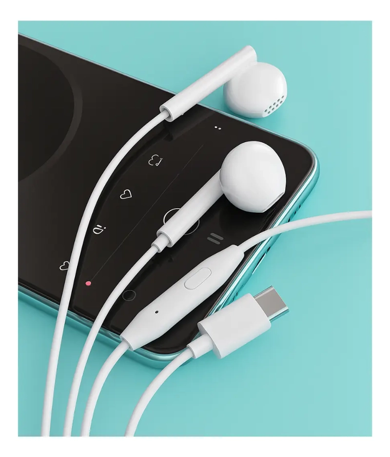 AUDIFONOS CON CABLE USB-C COMPATIBLE IPHONE Y ANDROID - 5