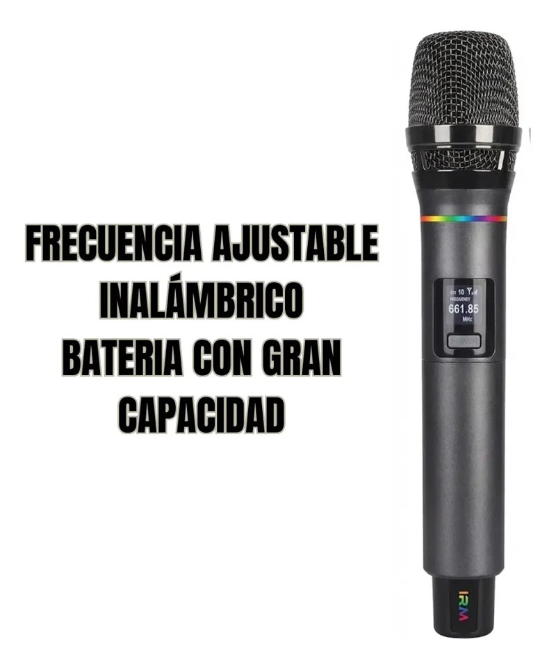 PACK 2 MICROFONOS INALAMBRICOS PROFESIONAL CONEXION AUXILIAR - 2