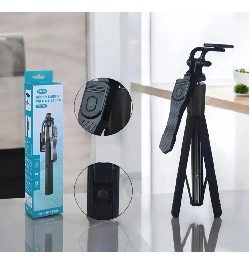 TRIPODE SOPORTE CELULAR PALO SELFIE + CONTROL POR BLUETOOTH - 5