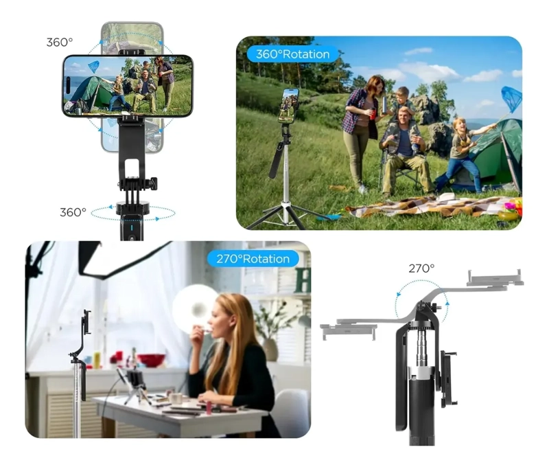 TRIPODE SOPORTE CELULAR PALO SELFIE 1.7 METROS - 5