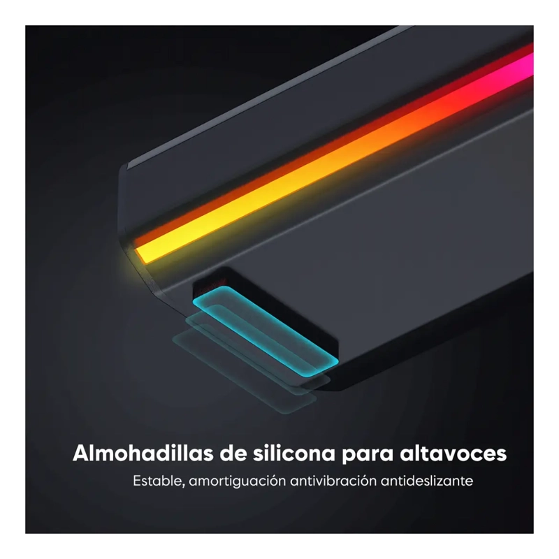 PARLANTE ALTAVOZ BLUETOOTH PORTATIL LUZ RGB - 3
