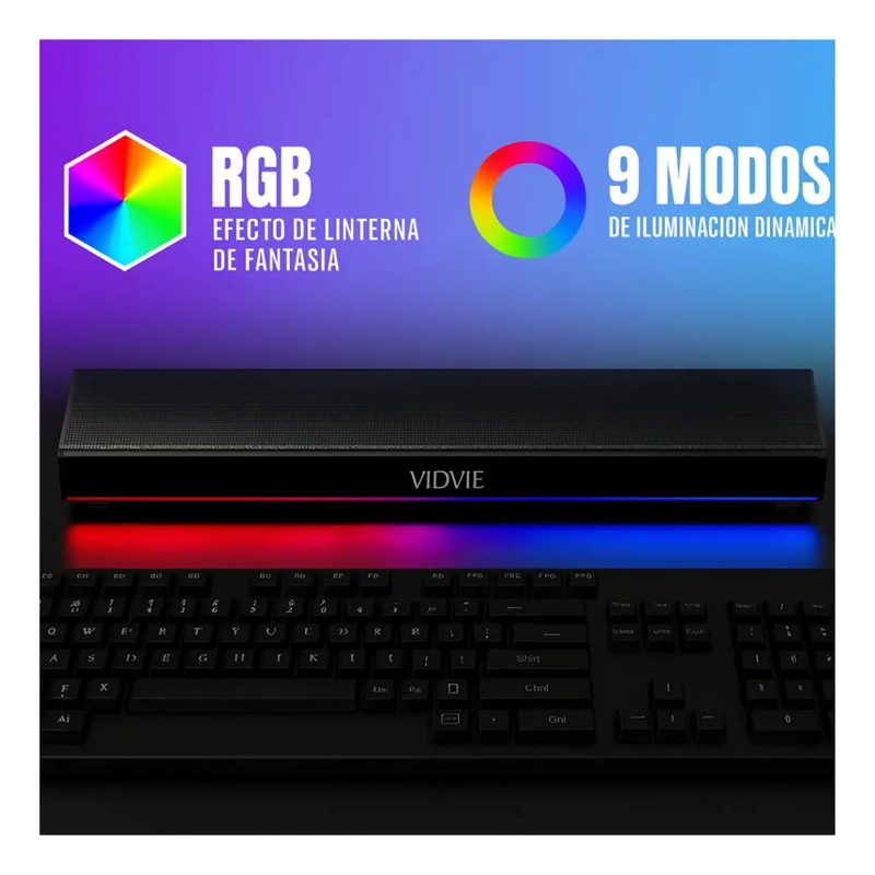 PARLANTE ALTAVOZ BLUETOOTH PORTATIL LUZ RGB - 4