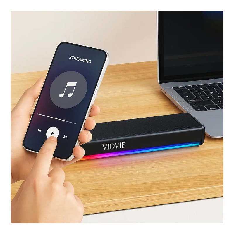 PARLANTE ALTAVOZ BLUETOOTH PORTATIL LUZ RGB - 5