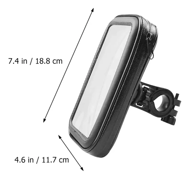 SOPORTE DE CELULAR PARA BICIBLETA IMPERMEABLE ROTACION 360 - 4