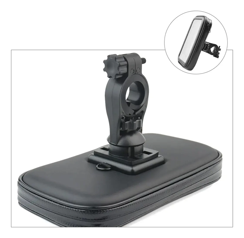 SOPORTE DE CELULAR PARA BICIBLETA IMPERMEABLE ROTACION 360 - 7