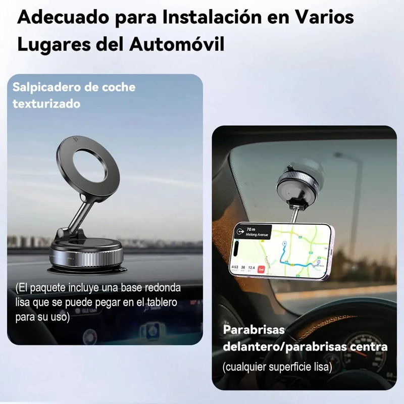 SOPORTE CELULAR MAGNE TICO AUTO ESCRITORIO CON VENTOSA VID - 4