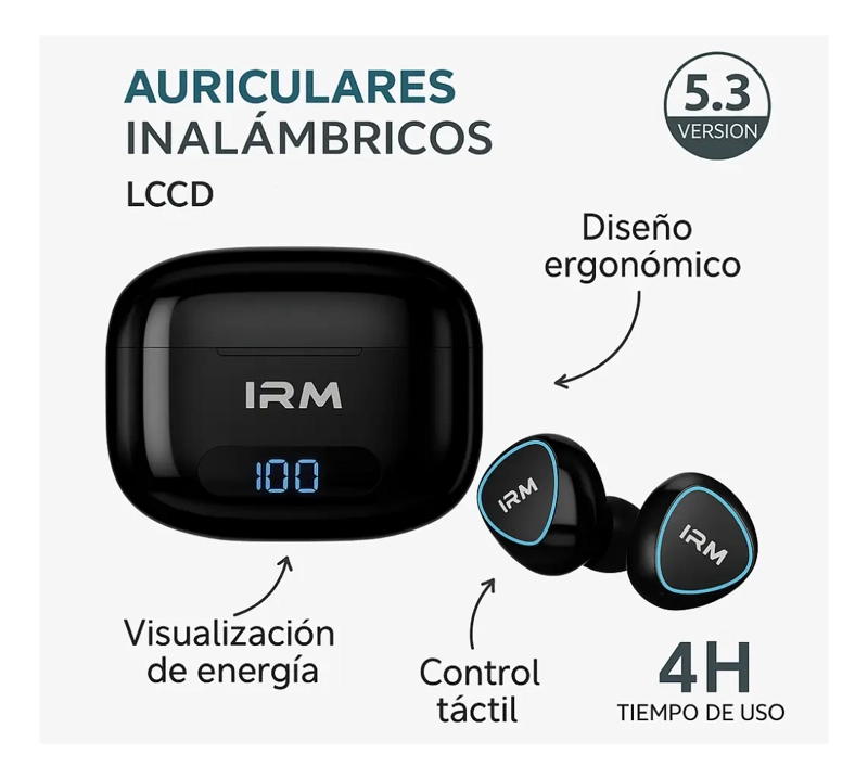 AUDIFONOS AURICULARES INALAMBRICOS BLUETOOTH GAMER - 4