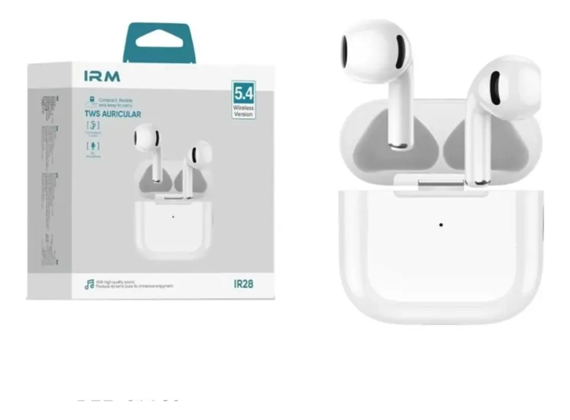 AUDIFONOS AURICULARES INALAMBRICO PARA IPHONE ANDROID BLANCO - 6