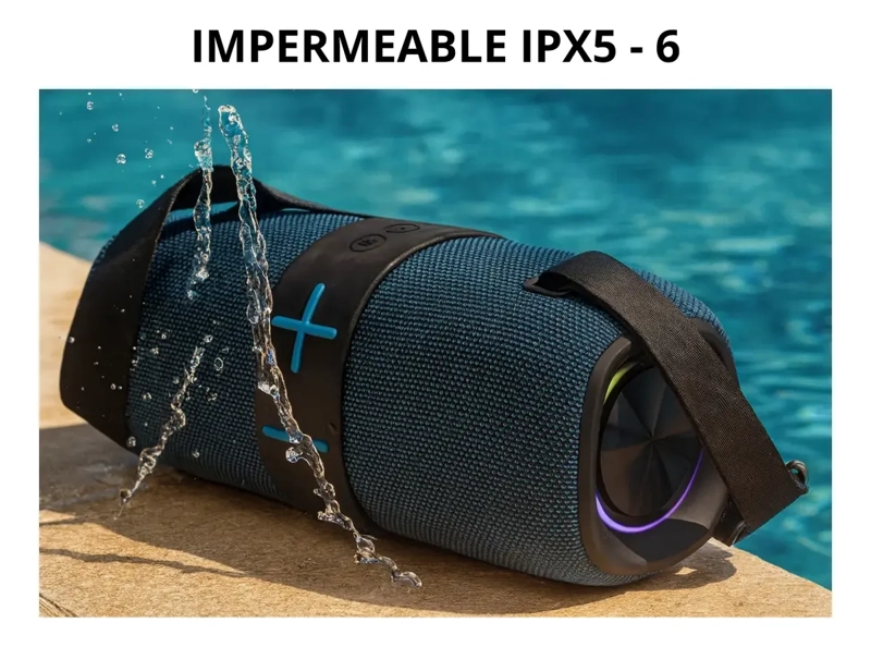 PARLANTE ALTAVOZ CON TIRANTES INALAMBRICO WATERPROOF - 3