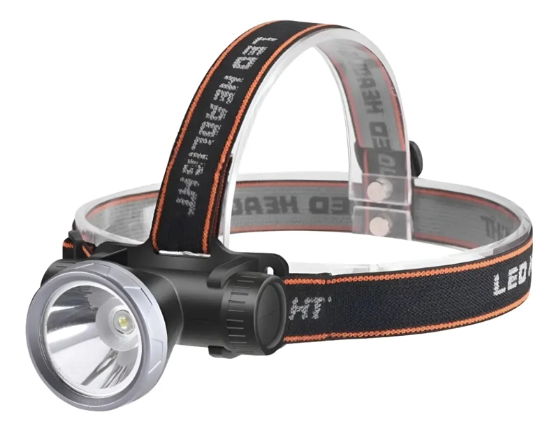 LINTERNA MINERO FRONTAL CABEZA CASCO LUZ LED RECARGABLE400LM - 2