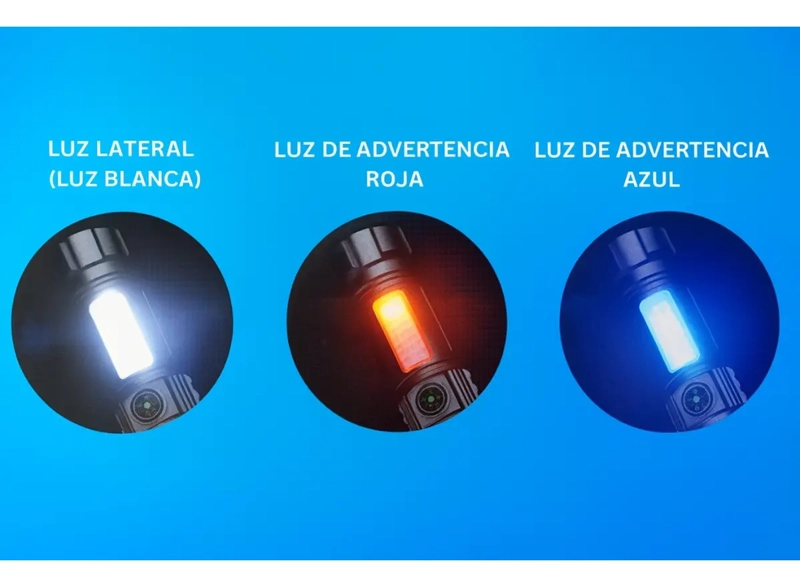 LINTERNA LED RECARGABLE ZOOM RETRACTIL + POWERBANK PORTATIL - 2