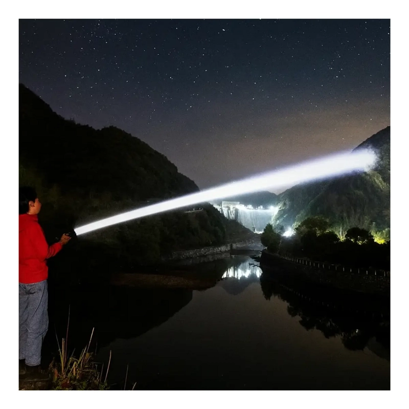 LINTERNA LED RECARGABLE ZOOM RETRACTIL + POWERBANK PORTATIL - 6