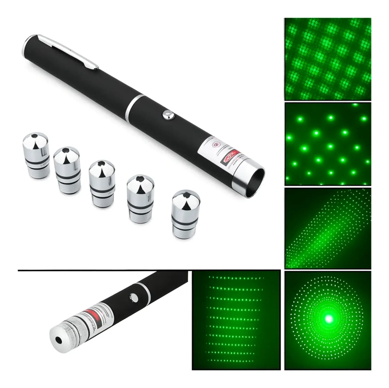 PUNTERO LASER VERDE PRESENTASIONES 5 EN 1 LARGA DISTANCIA - 2