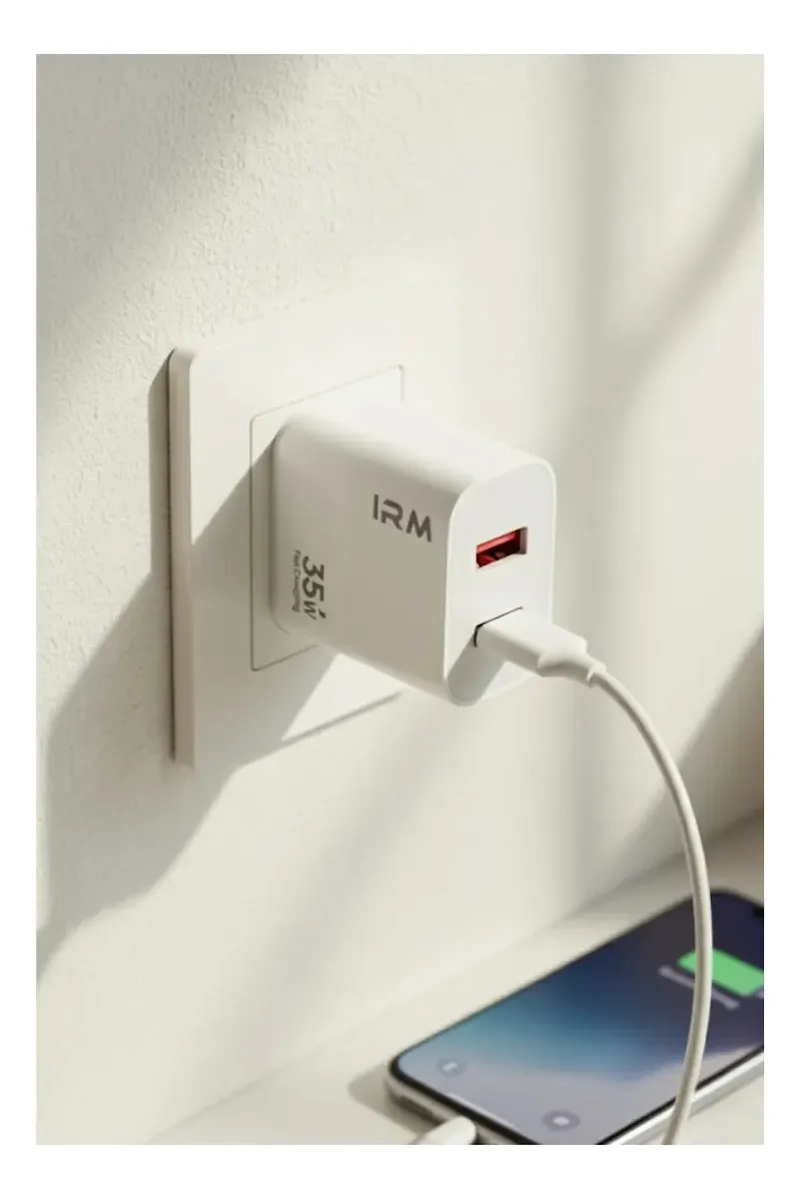 CARGADOR CARGA RAPIDA 35W DOBLE USB USB-C +CABLE LIGHTNING - 3