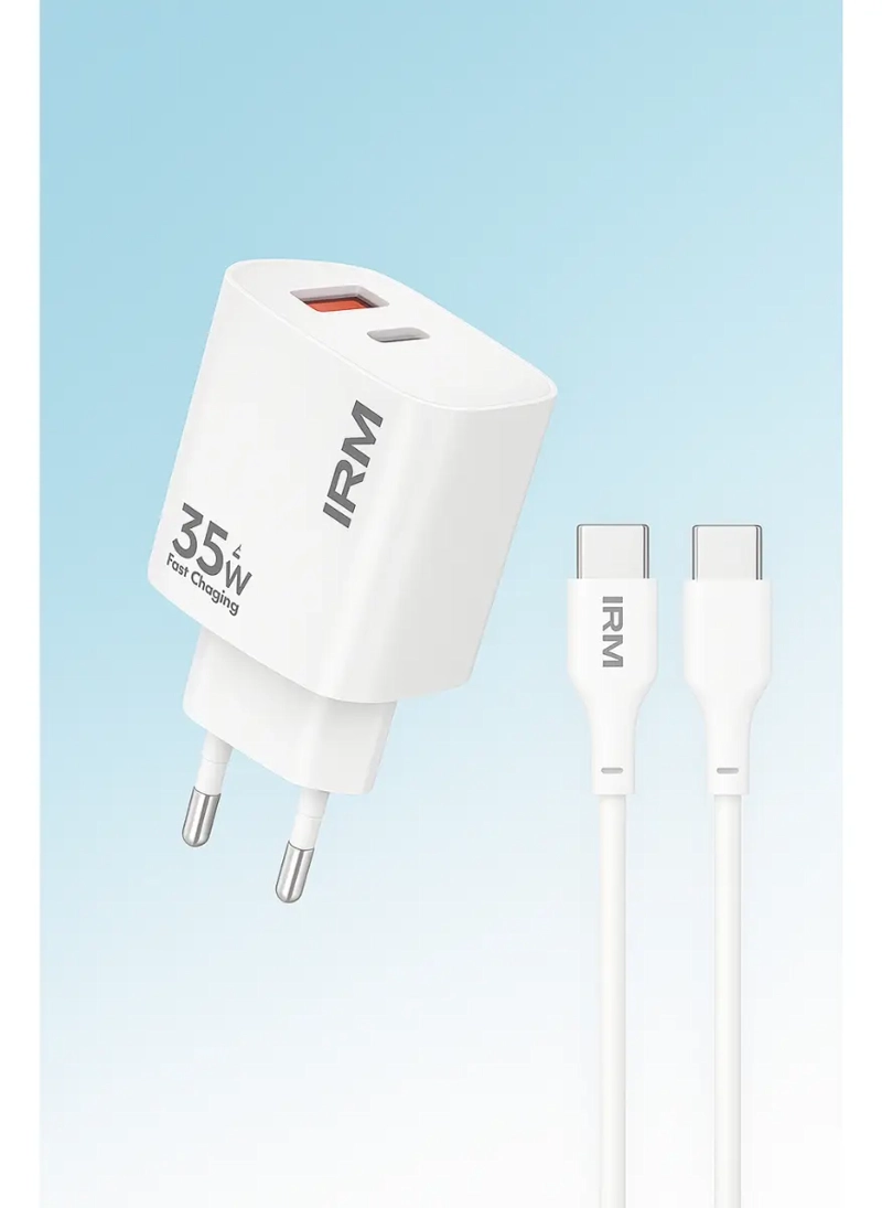 CARGADOR CARGA RAPIDA 35W DOBLE USB USB-C + CABLE USB-C - 3