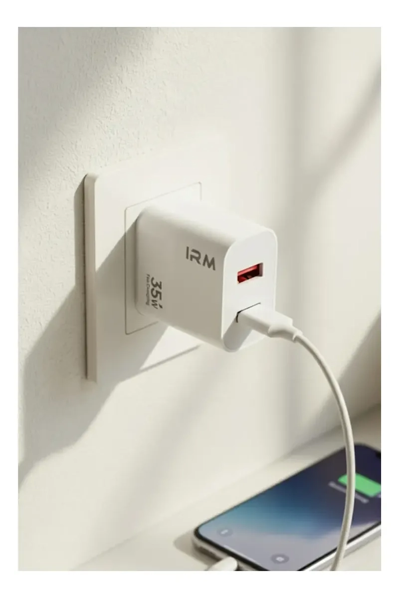 CARGADOR CARGA RAPIDA 35W DOBLE USB USB-C + CABLE USB-C - 4