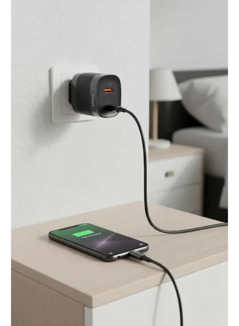 ECHUFE CARGADOR CARGA RAPIDA 45W DOBLE USB Y USB-C - 3