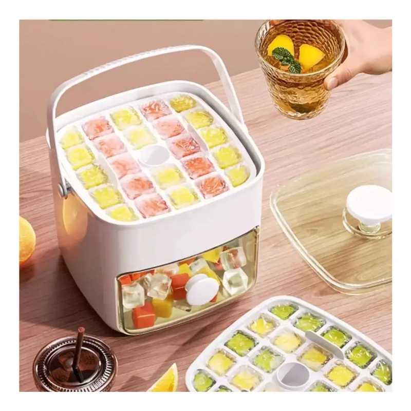 HIELERA DOBLE CUBETA EN CUBOS CON ALMACENAMIENTO - 6