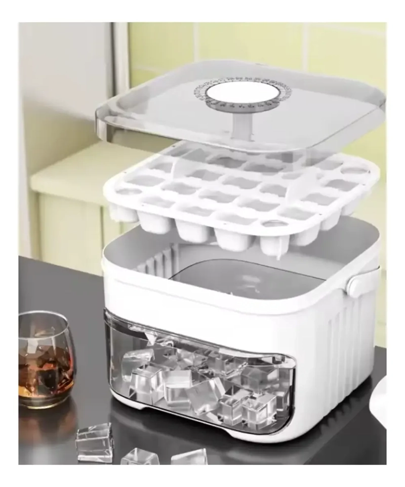 HIELERA DOBLE CUBETA EN CUBOS CON ALMACENAMIENTO - 7