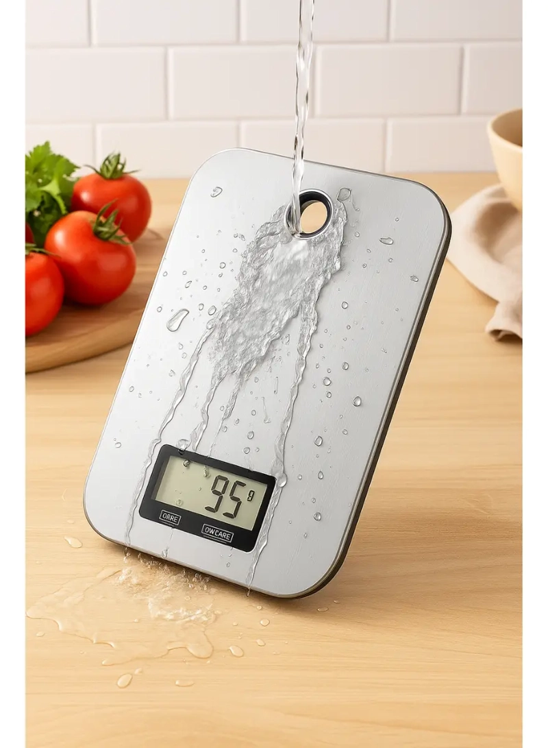 PESA BALANZA DIGITAL GRAMERA 0-5KG WATERPROOF - 4