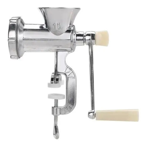 MOLINO MOLEDOR PICADOR CORTADOR DE CARNE MANUAL ALUMINIO - 7