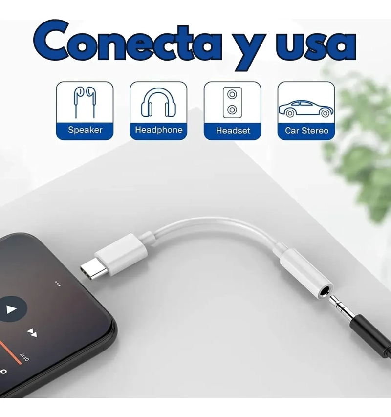 ADAPTADOR DE AUDIO USB-C A AUXILIAR DE AUDIO - 3