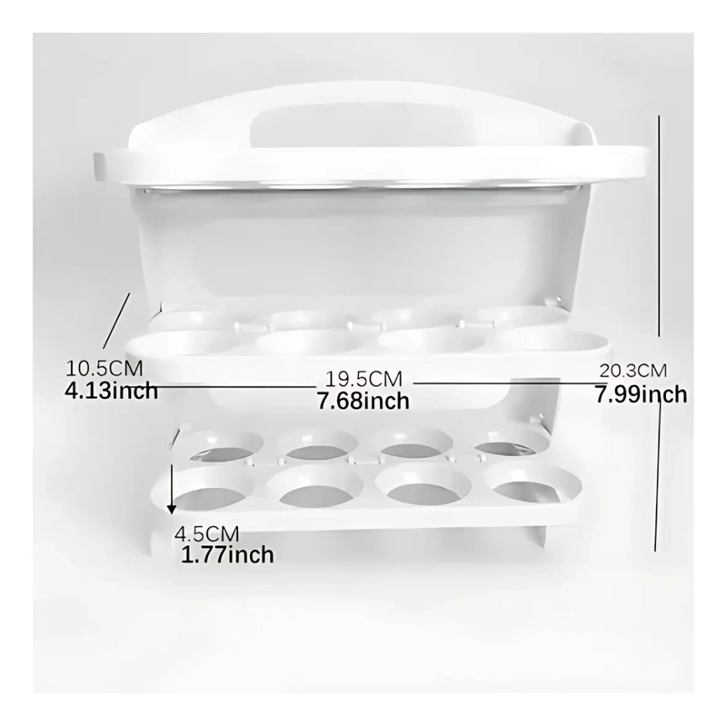 BANDEJA ORGANIZADOR DE HUEVOS 60 PIEZAS UNIVERSAL PLEGABLE - 2