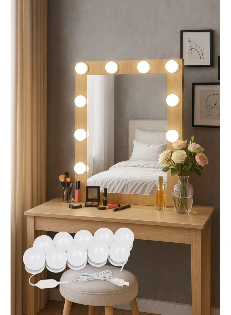 PACK 10 FOCOS LUZ LED PARA VANITY ESPEJO MAQUILLAJE 3 TONOS - 5