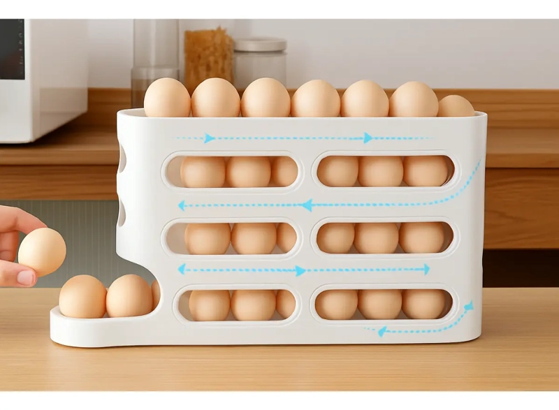 BANDEJA ORGANIZADOR DE HUEVOS VERTICAL 4 NIVELES - 5