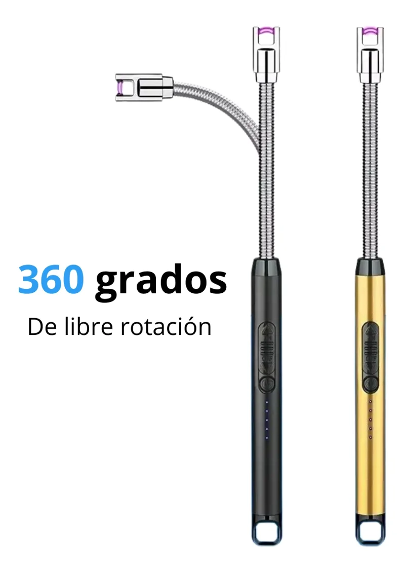 ENCENDEDOR MECHERO CHISPERO ELECTRICO RECARGABLE USB COCINA - 4
