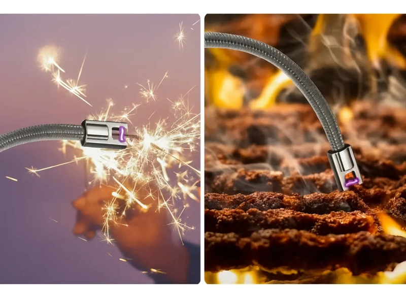 ENCENDEDOR MECHERO CHISPERO ELECTRICO RECARGABLE USB COCINA - 7