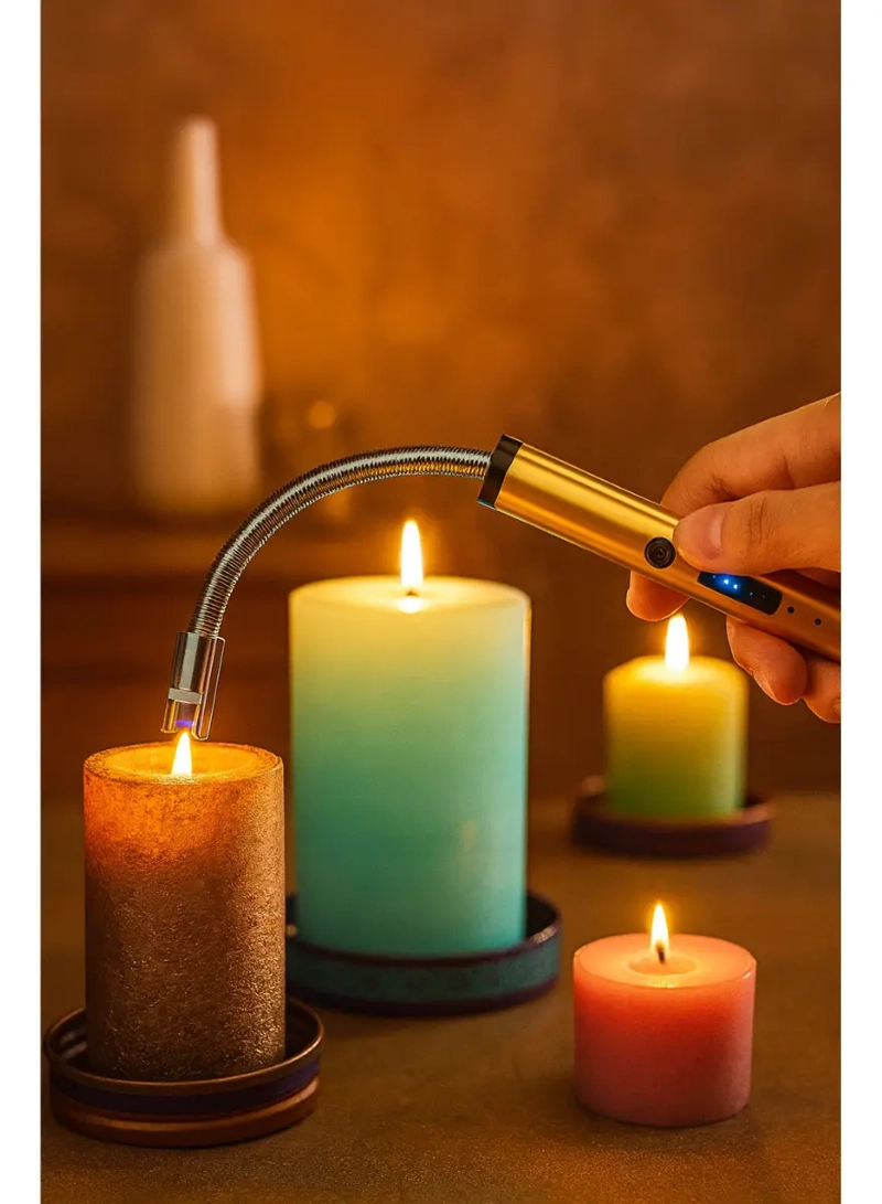 ENCENDEDOR MECHERO CHISPERO ELECTRICO RECARGABLE USB COCINA - 8