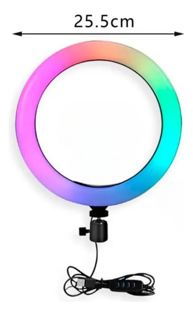 ARO LUZ LED MULTICOLOR RGB GARBACION DE VIDEOS TIKTOK 10 - 3