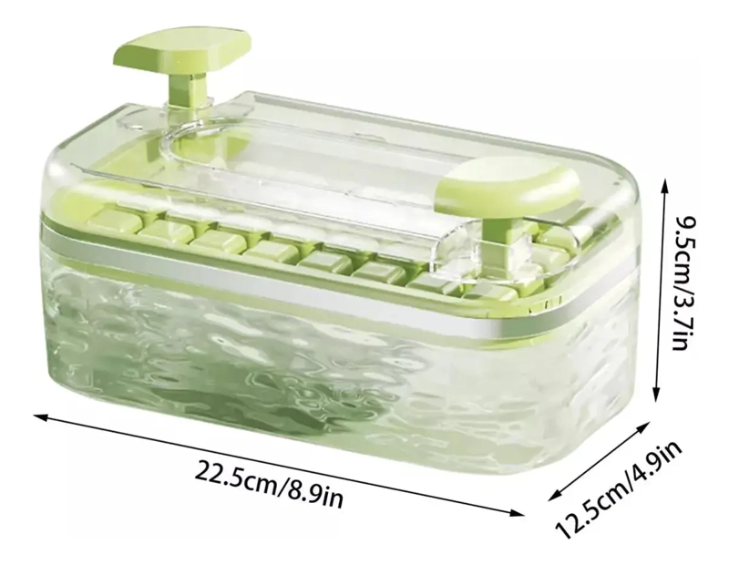 CUBETA HIELERA DE SILICONA EN CUBOS CON DEPOSITO - 3