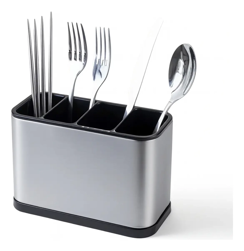 ORGANIZADOR ESCURRIDOR UTENSILIOS CUBIERTOS ACERO INOXIDABLE - 2