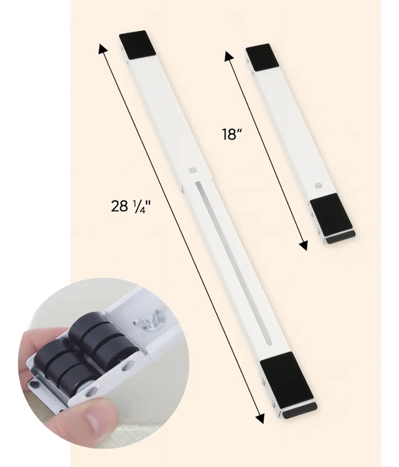 SOPORTE MOVILIZADOR RUEDAS LAVADORA REFRIGERADOR AJUSTABLE - 3