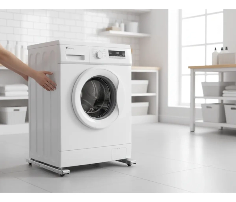 SOPORTE MOVILIZADOR RUEDAS LAVADORA REFRIGERADOR AJUSTABLE - 5