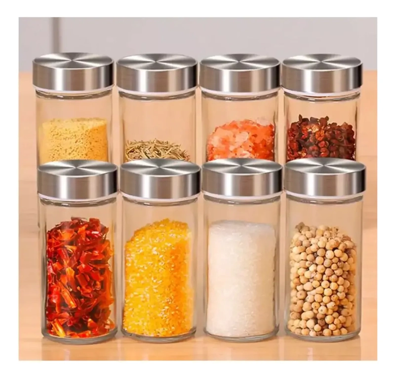 SET ESPECIERO GIRATORIO ACERO INOXIDABLE 12 FRASCOS - 3