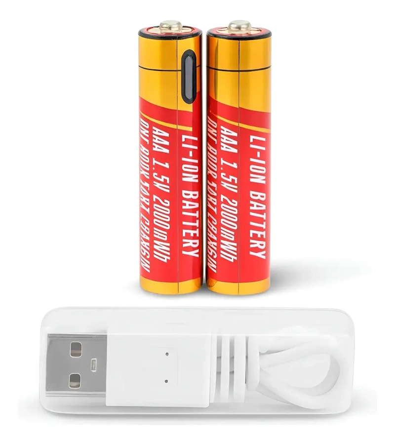 GENÉRICO PILA AAA RECARGABLE CON CABLE USB A USB-C CARGA RAPIDA