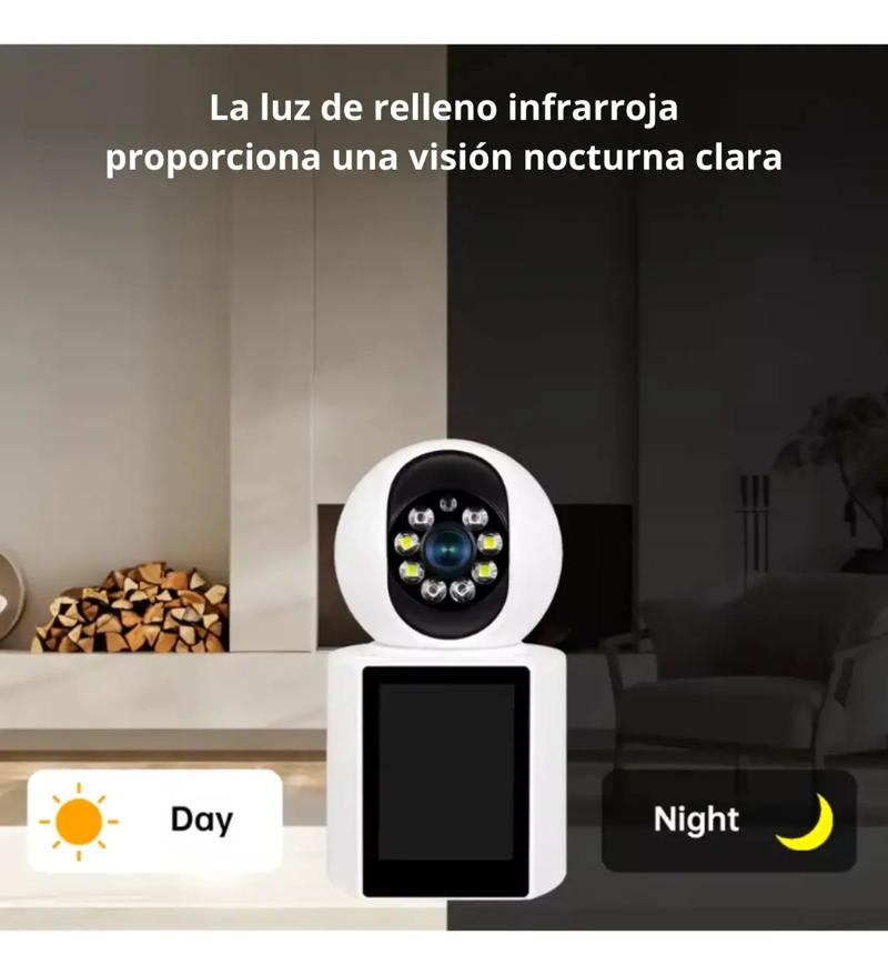 WIFI CAMARA SEGURIDAD INTERIOR HOGAR VISION REMOTA - 7