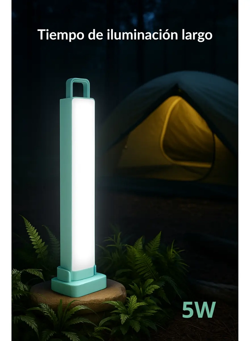 LAMPARA EMERGENCIA CAMPING LED RECARGABLE LARGA DISTANCIA - 3